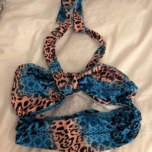 animal print halter top